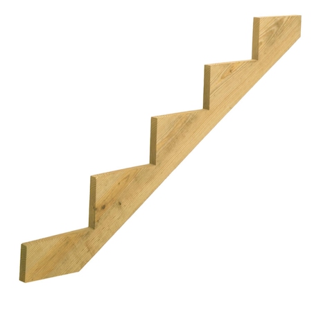 Prowood ProWood 1.5 in. X 11.25 in. W X 5 ft. L Southern Yellow Pine Stair Stringer No 2/BTR Grade 279714